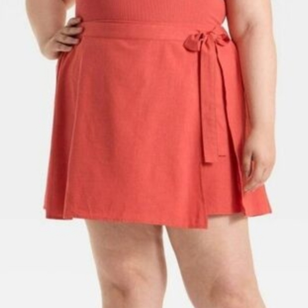 A New Day Size XXL Orange Wrap Skirt